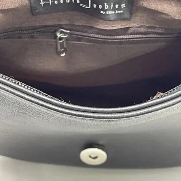 Furcore Plush Purse Black Faux‎ Fur Creature Eyes Grunge Kawaii Horror Monster - Picture 7 of 12